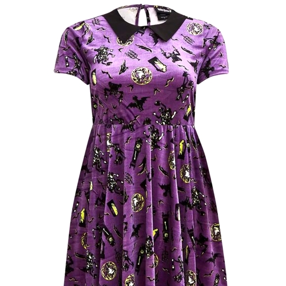 ❤️NWT VINTAGE TORRID HAUNTED MANSION DRESS - DISNEY - MICKEY MOUSE - HALLOWEEN - Picture 10 of 13